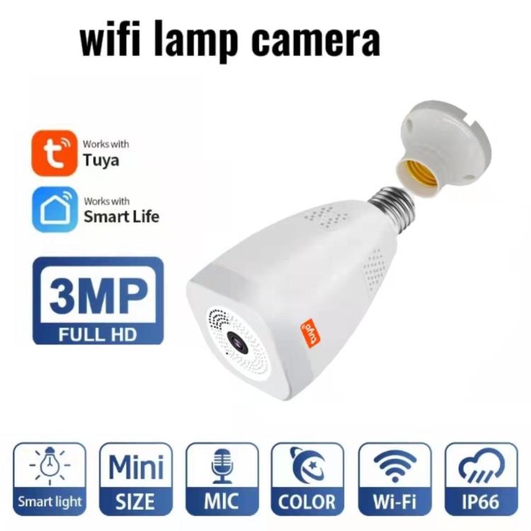 WiFi 360 Panoramic Light Bulb Camera
