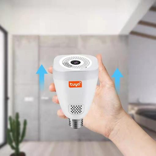 Wi-Fi 360 Panoramic Light Bulb Camera