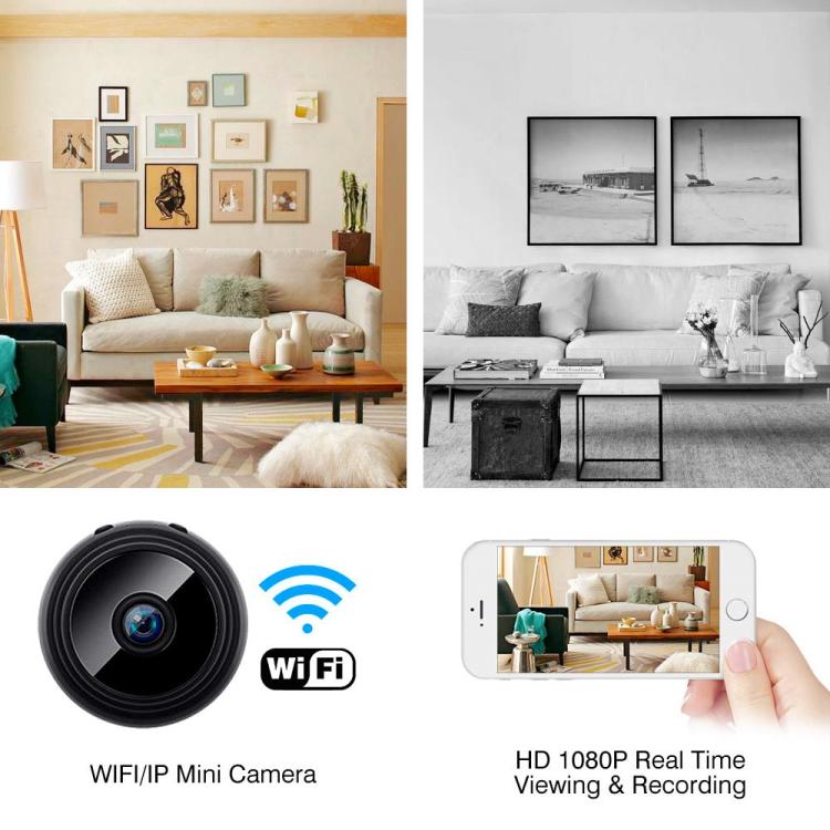 A9 Mini Wi-Fi Camera Smart Home Smallest Camera HD 1080P Micro Camcorder Wireless Infrared CCTV Hidden Spy Camera