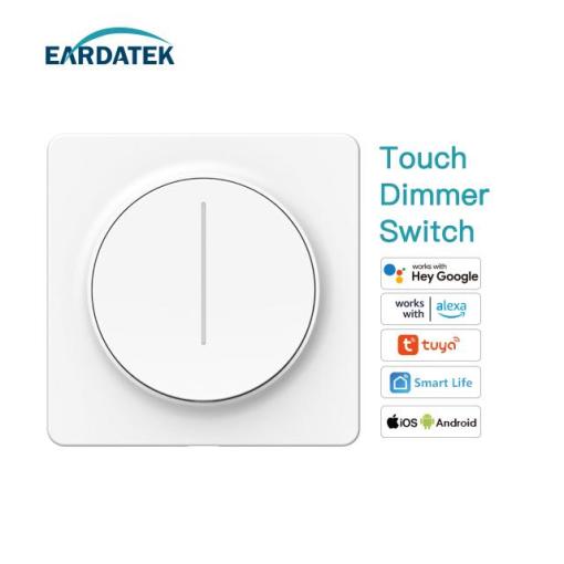 EU Smart Touch Dimmer Switch, Neutral required, Zigbee protocol, On Off , Adjust The Brightness, Voice Control
