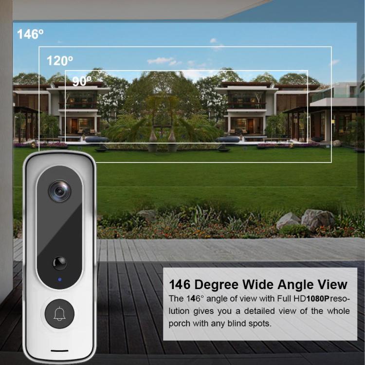 Wireless Doorbell Camera,Anti-Theft Device WiFi Video Doorbell Camera  ,1080P HDNight Vision, 2-Way Audio