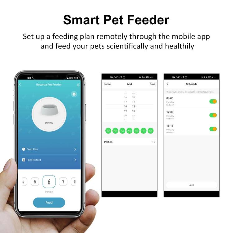 3L Smart Pet Feeder Easy to Clean Easy to Clean Keep Your Pet Fed No Matter Where You Are