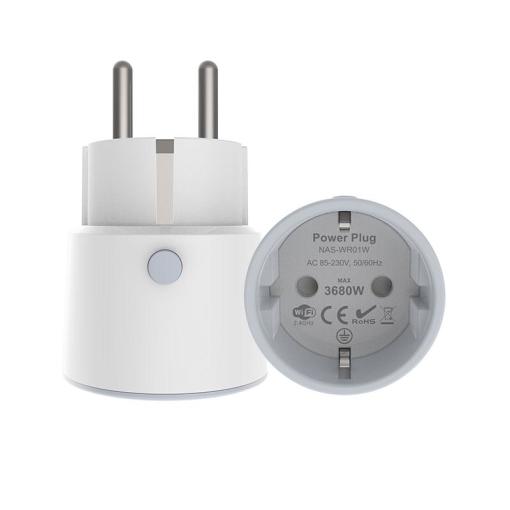 16A WiFi EU Smart Plug WiFi EU Smart Plug Remote Control Appliance Power ON/OFF via App Timing Function