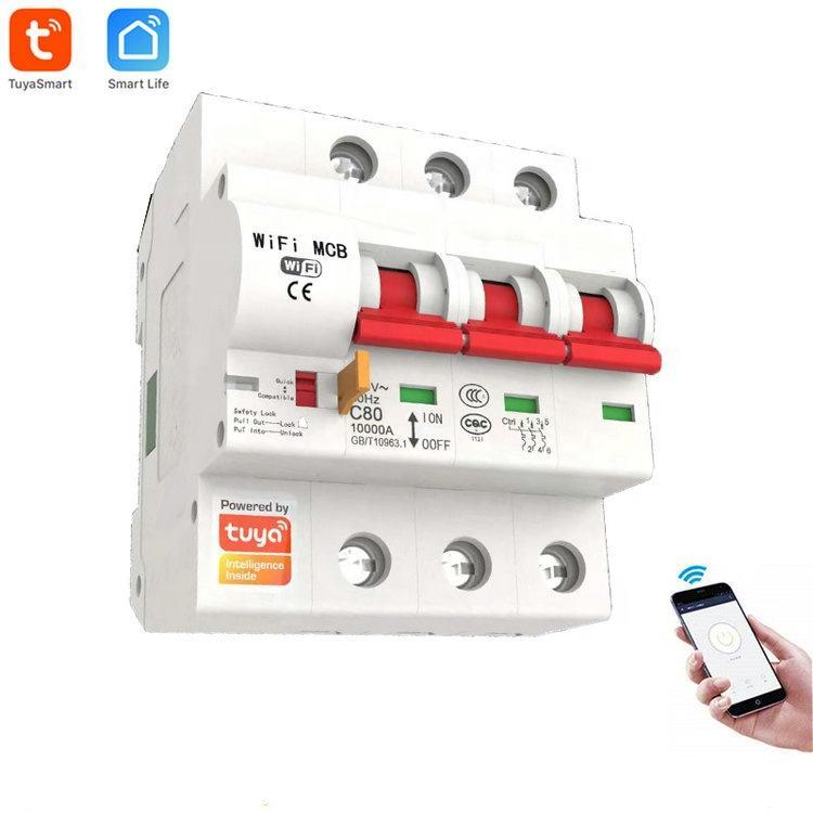 Tuya/Smart Life APP WIFI Breaker 220V, Air-break Switch