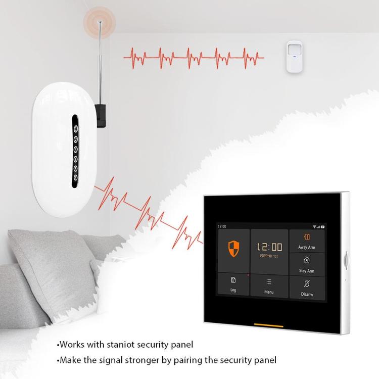 WiFi Signal Repeater Wireless Extender Long Range Booster Barrier-free  Through Walls For Home Alarm Security System, Repeater