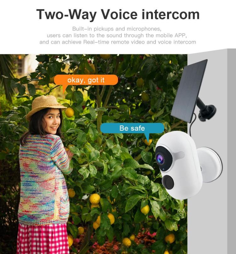 UEMON Smart Home WaterProof Tuya Smart AI IOT Wi-Fi Security Camera Cloud Recording Tuya 1080P Battery Powered Camera