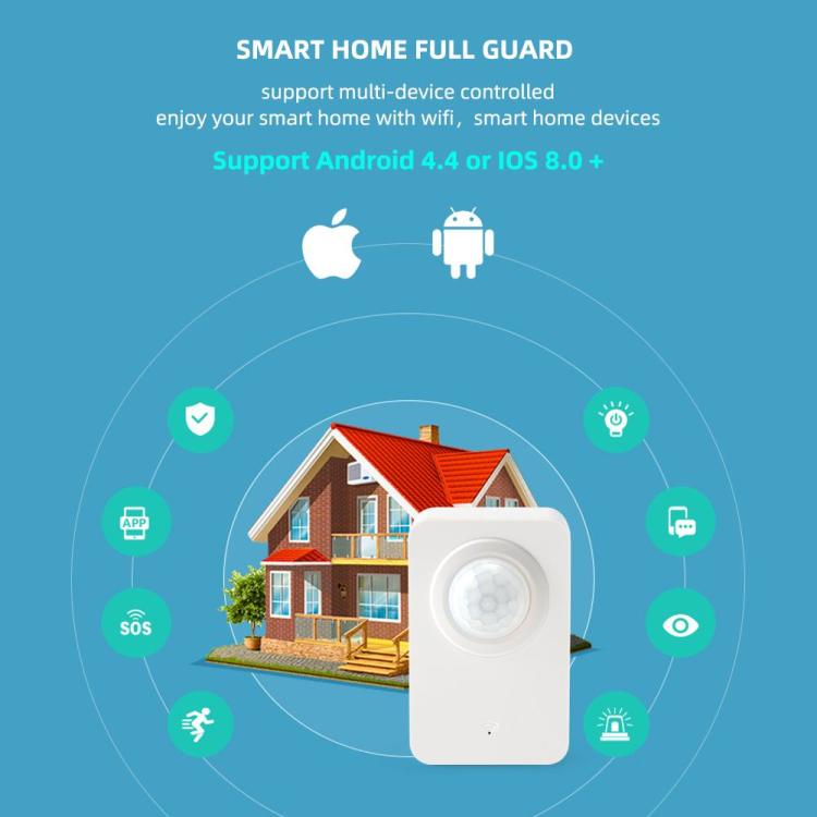 UEMON Smart Home Tuya APP Wi-Fi PIR Motion Sensor