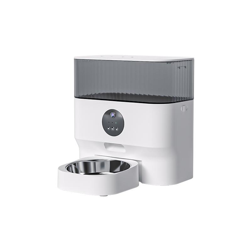 Heightening Feet Double Stainless Steel Food Bowl Automatic Dog