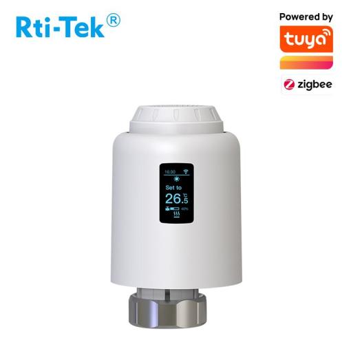 ZigBee TRV Thermostatic Radiator Valve OLED Screen