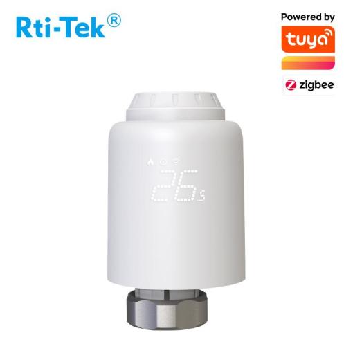 ZigBee Smart TRV Wi-Fi LED Segment Screen Tuya TRV Thermostatic Radiator Valve