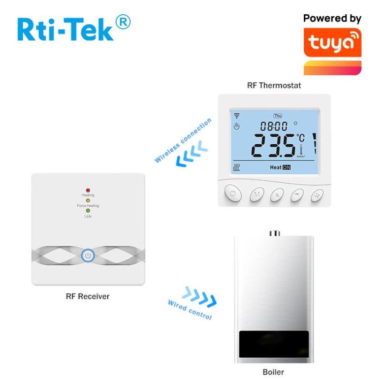 Boiler Thermostat RF boiler Thermostat for water heating smart digital thermostat with 7 days programming