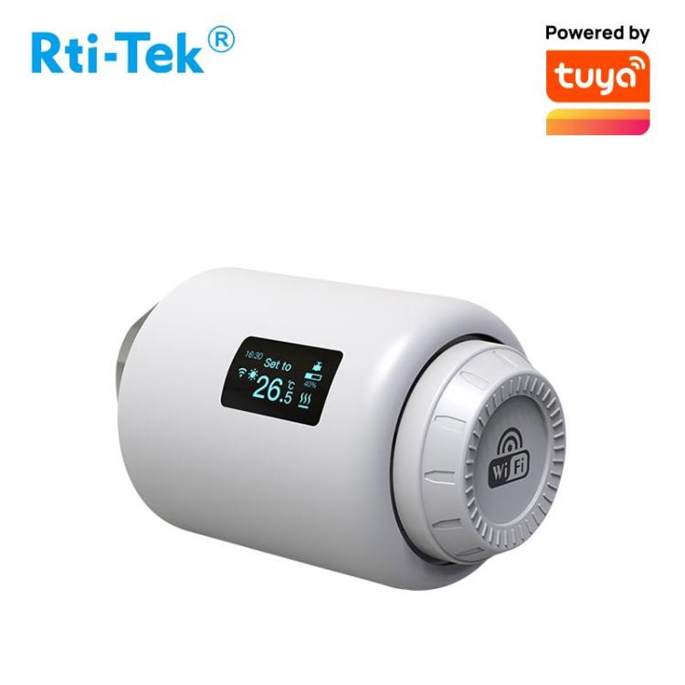 WiFi Direct Connection OLED Rotatable Screen Thermostatic Radiator Valve TRV