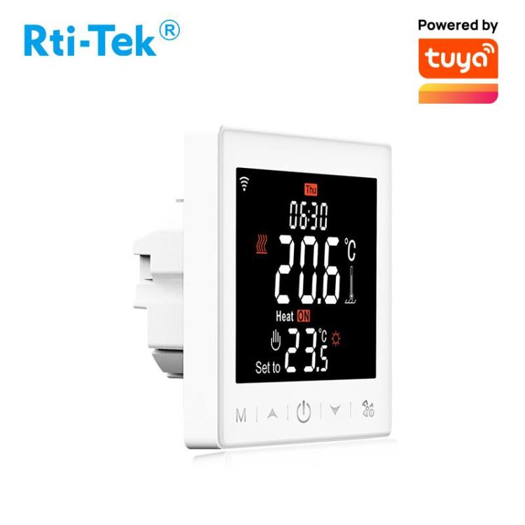 ODM LCD Programmable 3A Smart WiFi/485 Modbus Fan Coil Thermostat Works with Alexa and Google
