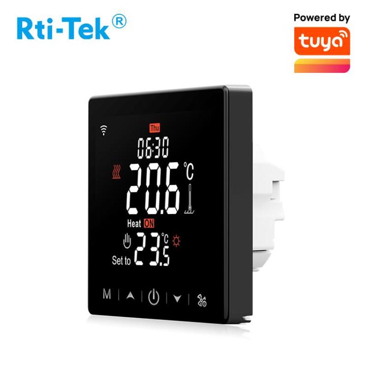 Fan Coil Thermostat 3A Smart WiFi/485 Modbus Fan Coil Thermostat for 2-pipe System ODM Works with Alexa and Google