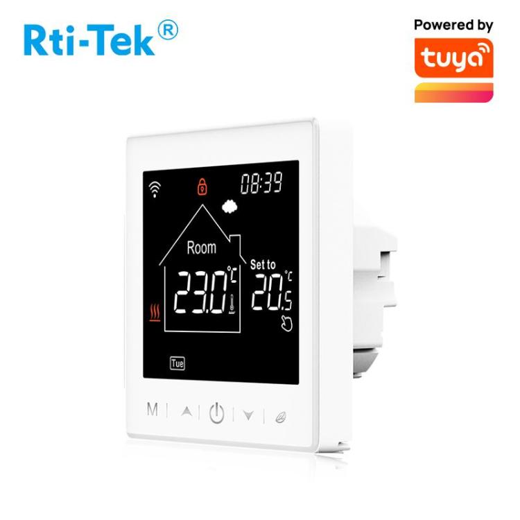 Wi-Fi Thermost Smart Touch Screen 16A Programmable Wi-Fi Electric Heating Thermostat Works for Floor Heating Systems