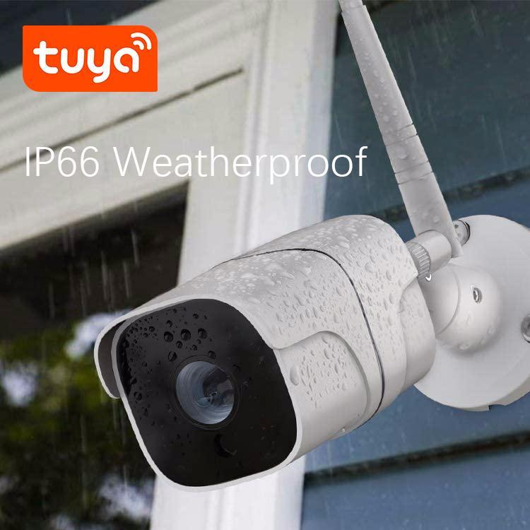 Camara tipo bala exterior versión wifi-app tuya 2mp-ip66-panel