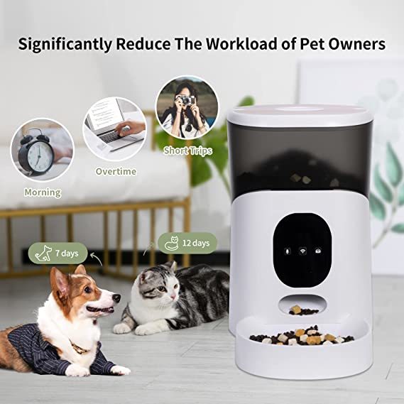 Camera dog feeder Wi-Fi Pet Feeder with Bluetooth