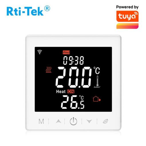 Termostato Termostato Tuya WiFi Smart LCD Color Screen Touch -10