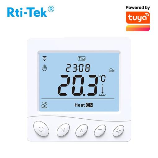 Vente Prise thermostat numérique Tuya WiFi 16A, prise EU, écran
