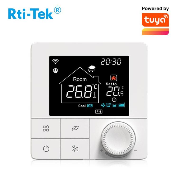 Hot Sale Colorful LCD Smart WiFi Fan Coil Thermostat