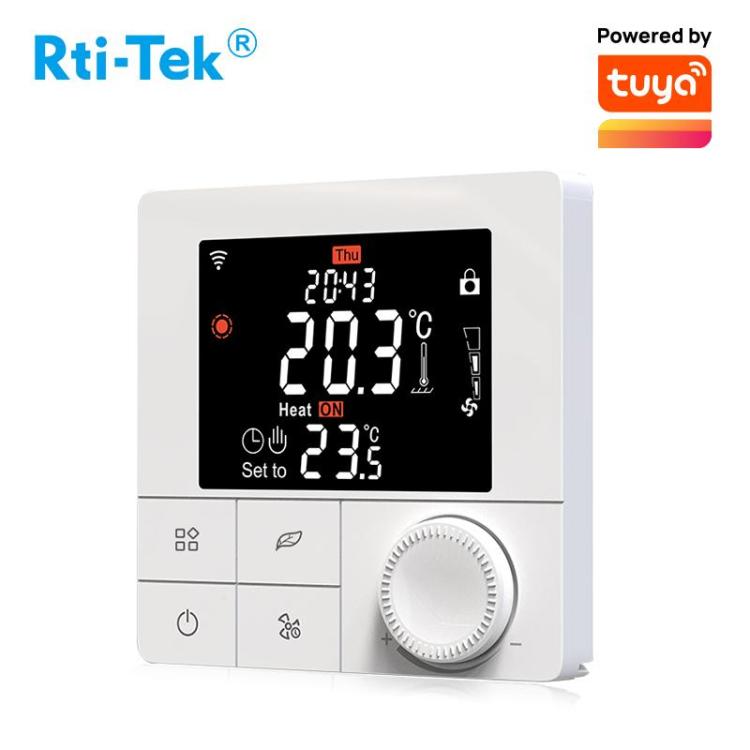 Hot Sale Colorful LCD Smart WiFi Fan Coil Thermostat