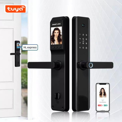 UEMON Smart Home Tuya APP X1PRO Wi-Fi Smart Digital Fingerprint Camera Ddeadbolt Lock