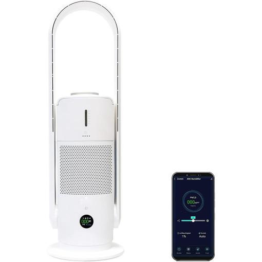 32" HUMIDIFIER MIST FAN AIR PURIFIER WITH HEPA FILTER