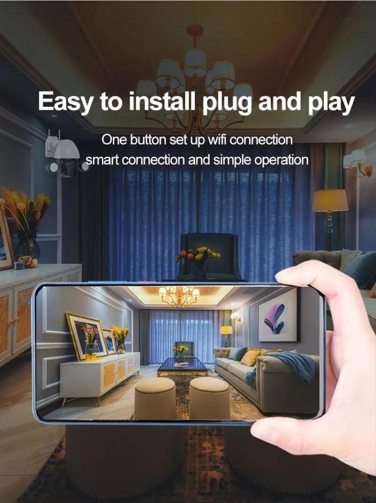 3MP Intérieur Tuya Wifi Caméra Smart Home Auto Tracking Caméra IP