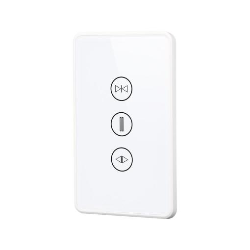 US Standard Wi-Fi&Bluetooth Curtain Touch Switch-1gang(PC frame)