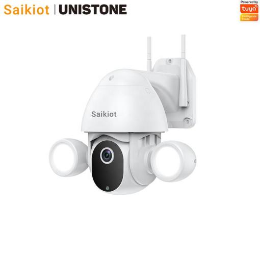 Unistone Outdoor Pan & Tilt Camera 2/4MP WIFI Floodlight Outdoor PTZ Speed Dome Camera
