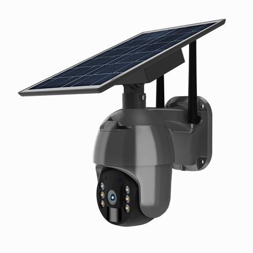 WiFi Solar Alert Smart PTZ Camera Gray