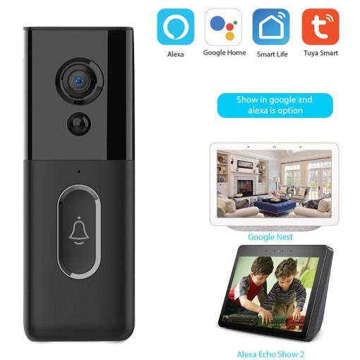 1080P Outdoor Smart Wi-Fi Doorbell High Capacity Video Doorbell Camera