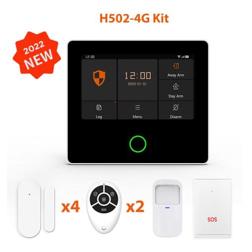 Staniot H502 WiFi 4G Home Security Alarm System Kit Upgraded Burglar Host with Motion Sensor