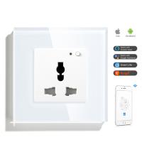 MVAVA 13A Glass Frame MF Multple Standard Asia MF Outlet Electrical Wall Universal Smart Socket 16A Plug with Socket