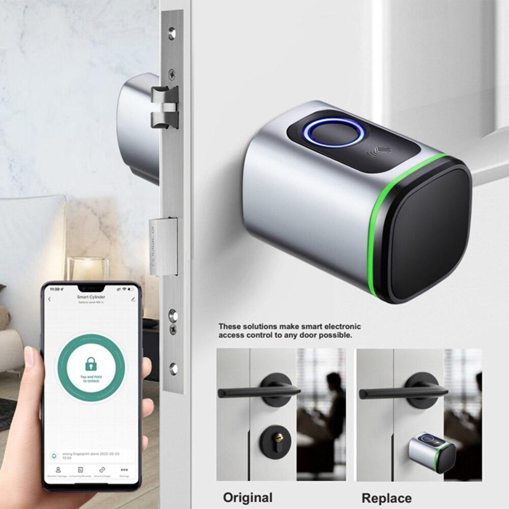 Zemismart Zemismart BLE Smart Door Lock Cylinder DIY Fingerprint