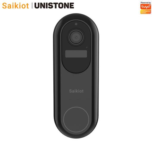 Unistone Video Doorbell 2MP/1080P 9600mAh Battery Video Doorell with Chime & Different Bracket