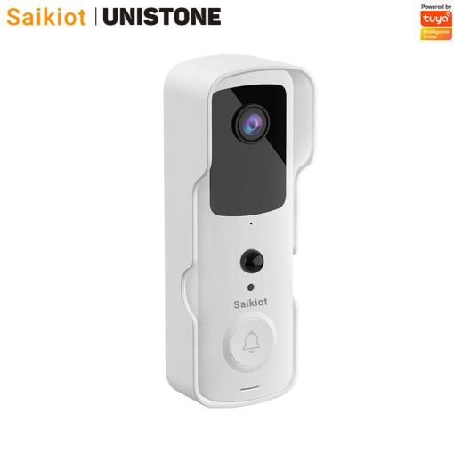 Unistone Video Doorbell 2MP/1080P 5200mAh Battery Video Doorell with Optiona Chime