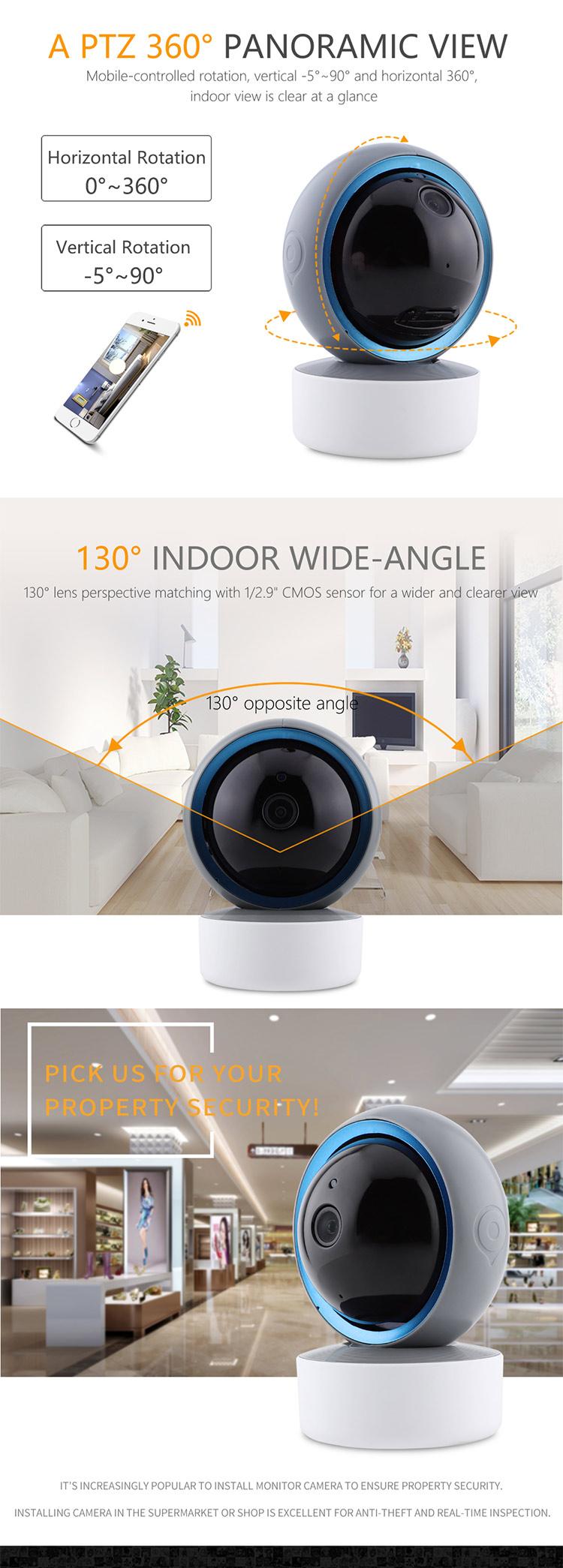 Smart Home Wi-Fi HD Shake head Camera | Indoor Pan/Tilt Camera