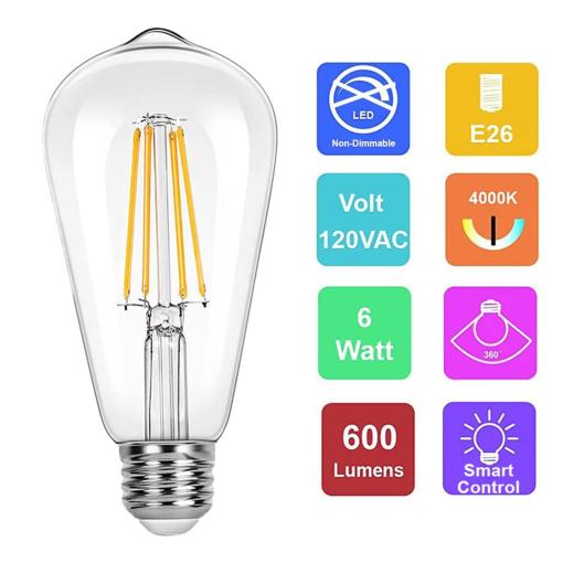Globular Lighting Dimmable Decor Warm White E27 A60 Wholesaler Lamp Decorative Vintage Decoration Light Bulbs LED Filame