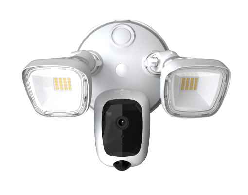 Wi-Fi Smart Floodlight Camera Weatherproof, 4MP,Built-in AI, Non-Stop Power Dimmable brightness 2500Lumen 220v