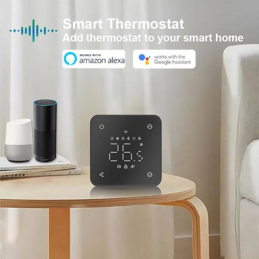 Thermostat Tuya / Smart Life - chauffage par le sol, blanc