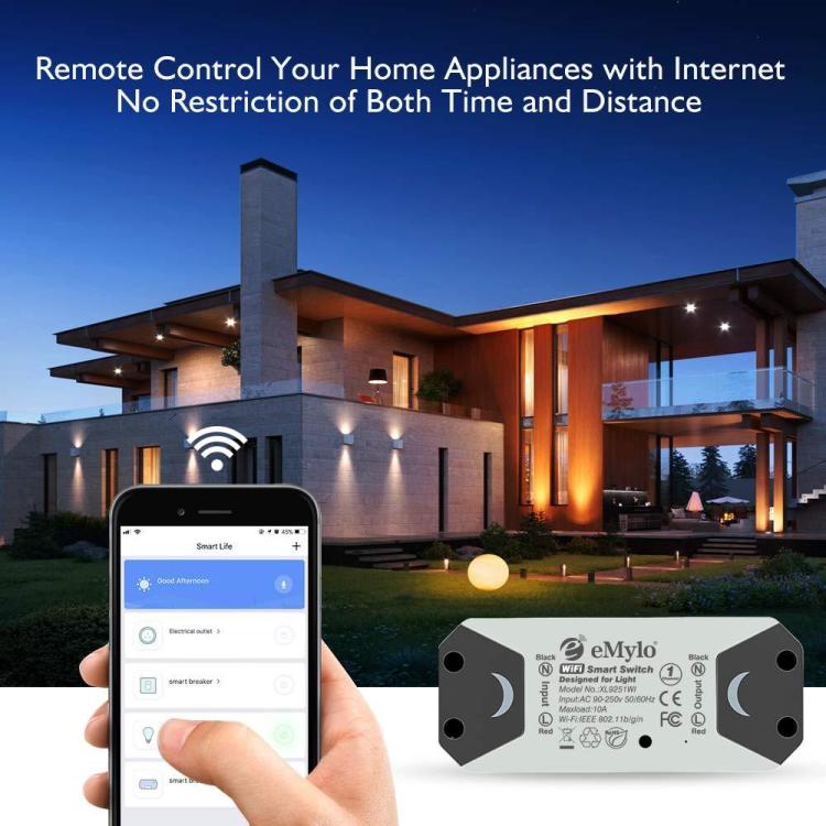 eMylo Mini Smart WiFi Relay Switch Wireless Remote Control Wifi