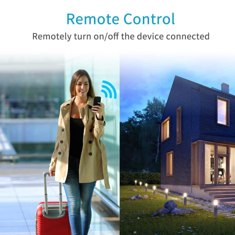 Smart Wifi Switch Relay, eMylo Wireless Remote Control WiFi Light Switch  90-250V One Channel Voice Control Outlet Timer Work with Alexa Google