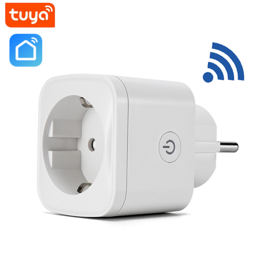 16A WiFi Smart Plug With EU Smart Socket Tuya Smart Life APP Control Works With Alexa Google