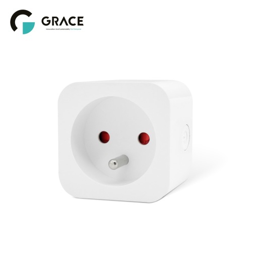 Smart Wi-Fi Plug Socket Frech Standard 16A Type E Energy Monitoring