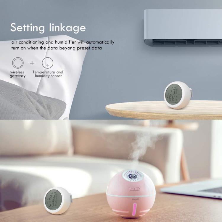 eMylo Bluetooth Room Thermometer Hygrometer, Tuya Digital Indoor  Temperature Humidity Sensor with Smart App and Data Recording, Work with  Alexa Google