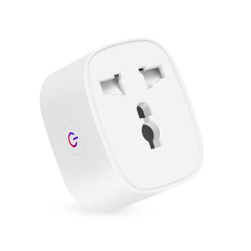 Universal Smart Plug Wi-Fi Socket 16A Power Monitor Timing Voice Outlet Smart Plug Works With Alexa Google