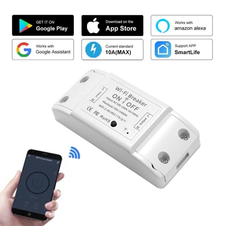 DIY WiFi Universal Breaker Timer Smart Life APP Remote Control Smart LED  Dimmer Light Switch Works With Alexa Smart Speaker - Buy DIY WiFi Universal  Breaker Timer Smart Life APP Remote Control