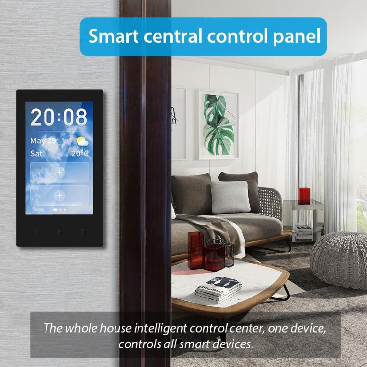 Zemismart Tuya Smart Multi-functional Central Control Panel 4 inches EU  Touch Panel for Scenes Control WiFi BLE Zigbee Devices