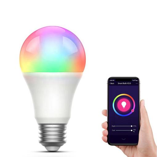 LED Smart Bulb BLE/WIFI LED Smart Bulb RGB+CW 2700K-6500K Smart Light  Home Party lights 